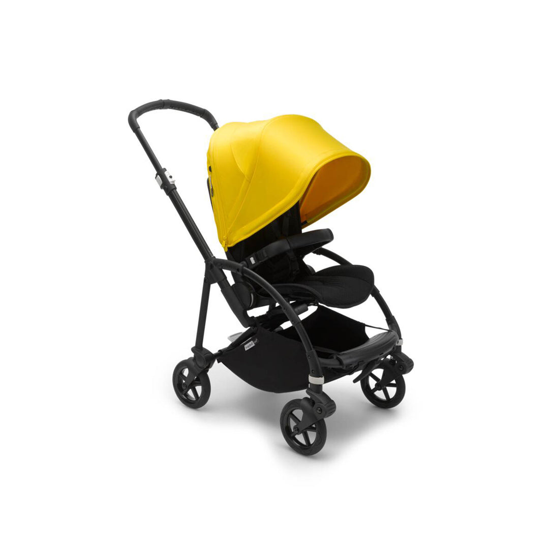 טיולון בי 6  שחור עם גגון צהוב שלד שחור Bugaboo Bee 6